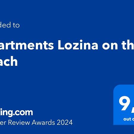 Apartments Lozina On The Beach Омиш Экстерьер фото