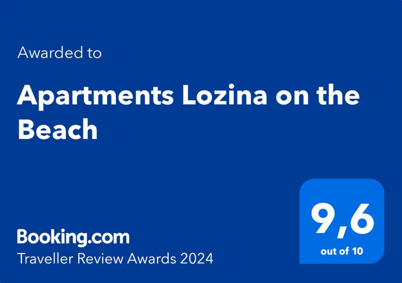 Apartments Lozina On The Beach Омиш Экстерьер фото